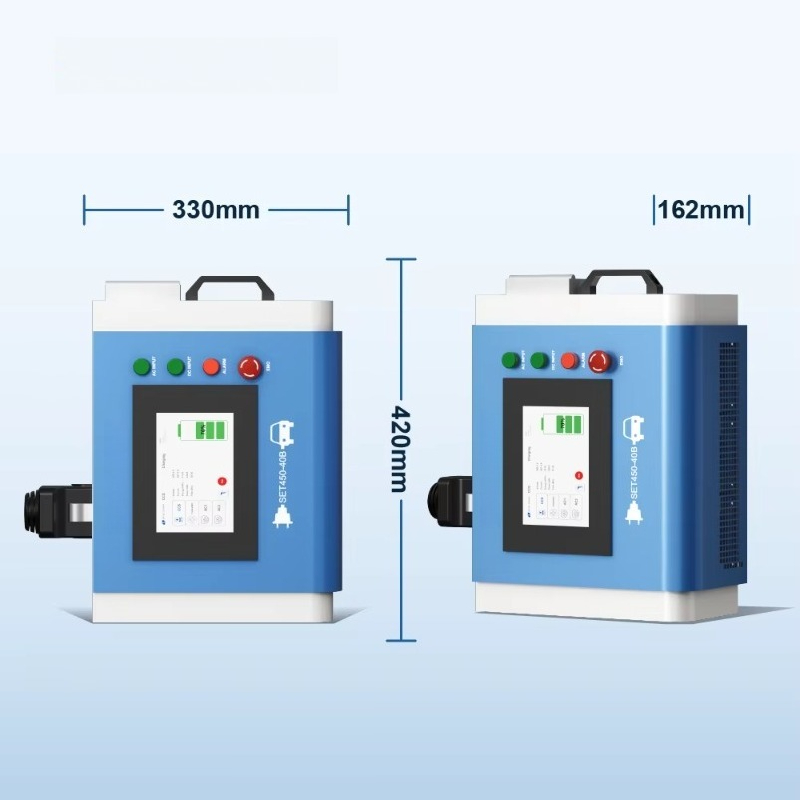شاحن سيارات كهربائية محمول للا - مراجعة Portable Dc Fast Charger 20Kw Ccs2 وسعره