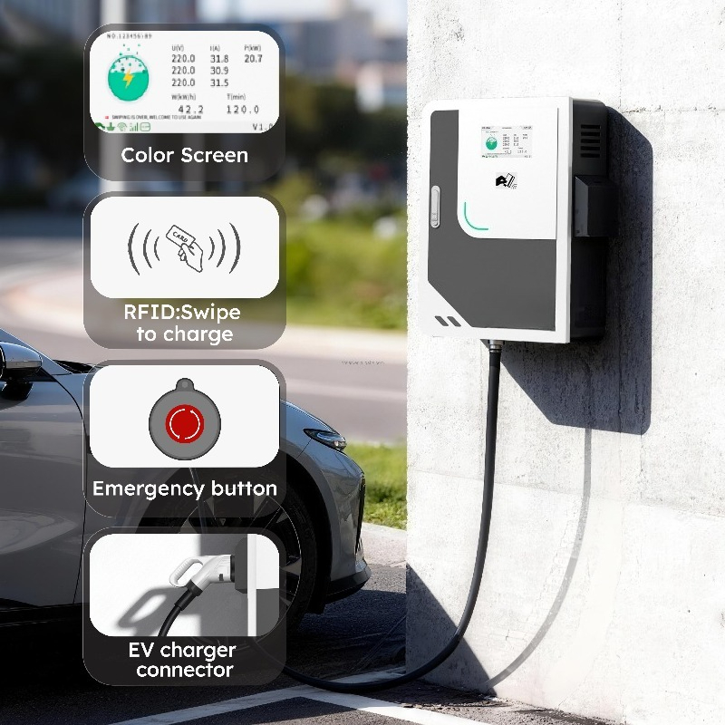شاحن سيارات كهربائية PENODA بق - مراجعة Dc Fast Charger 30Kw Wallbox Commercial وسعره