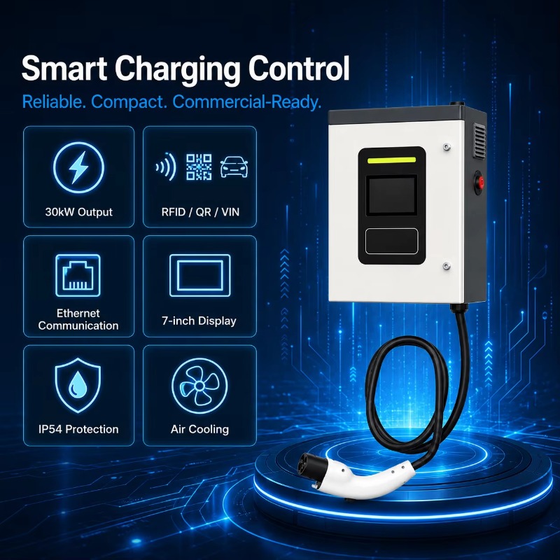 شاحن سيارات كهربائية سريع بتيا - مراجعة Dc Fast Charger 30Kw Wallbox Commercial وسعره